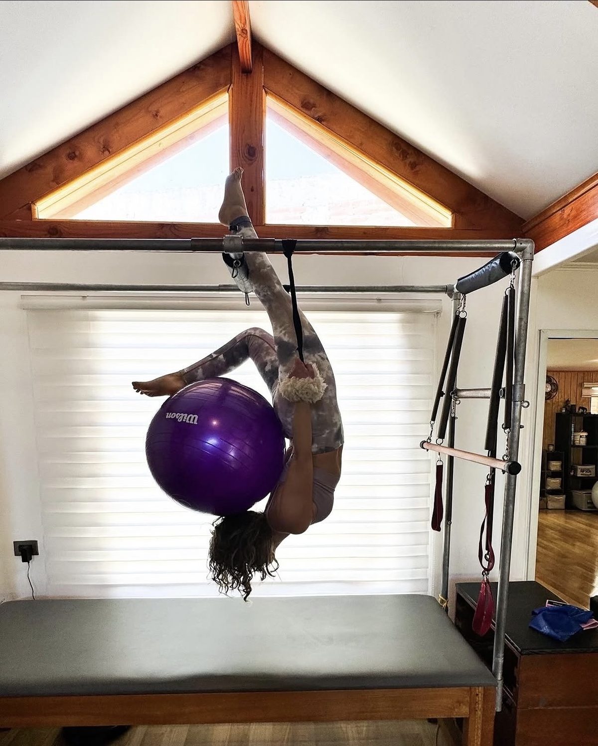 Pilates en trapecio cadillac